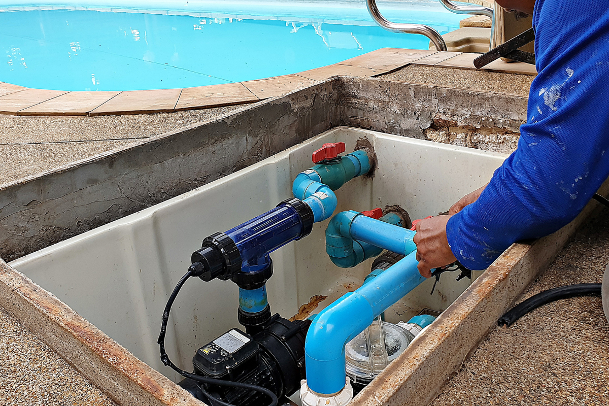 Rénovation de piscine et modification des circuits hydrauliques par Aid'eau